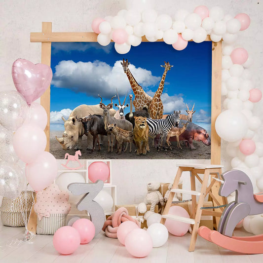 african wild animals photgraphy backdrop decor