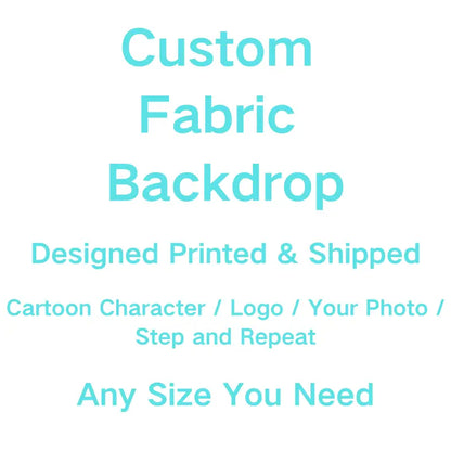 custom fabric backdrops